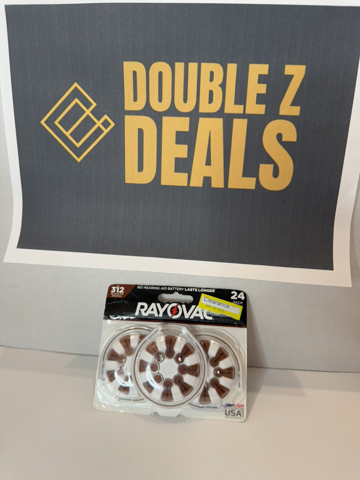 Rayovac L312ZA-24ZM Hearing Aid Batteries – 24 Pack