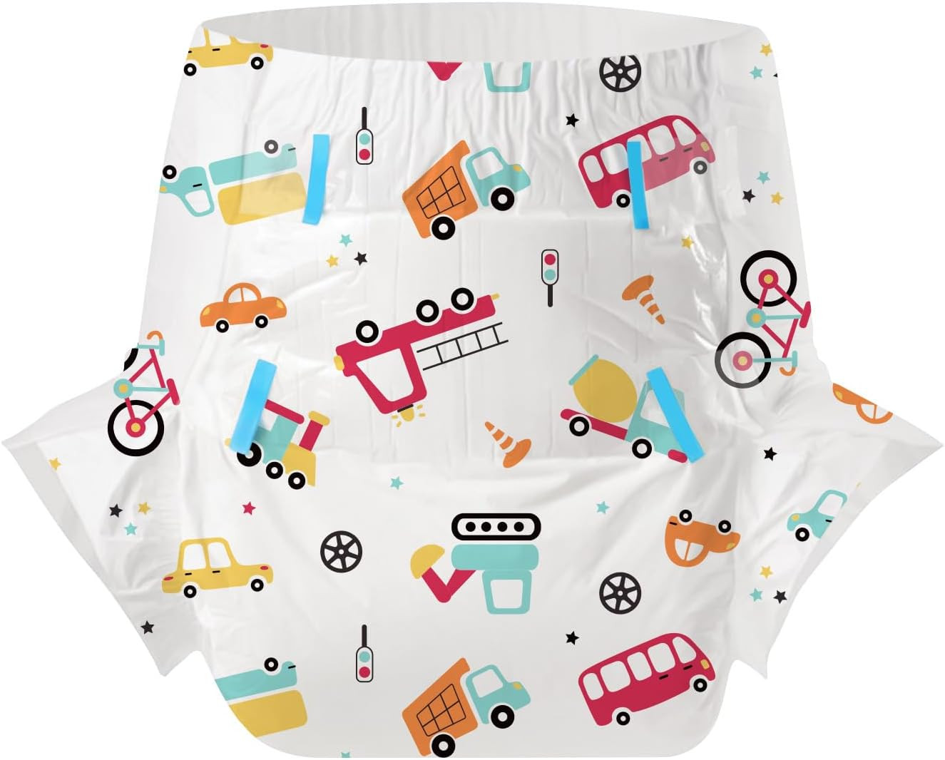 CutiePlusU 10 Pack Maximum Absorbency – Overnight Busy Driver Briefs with Tabs