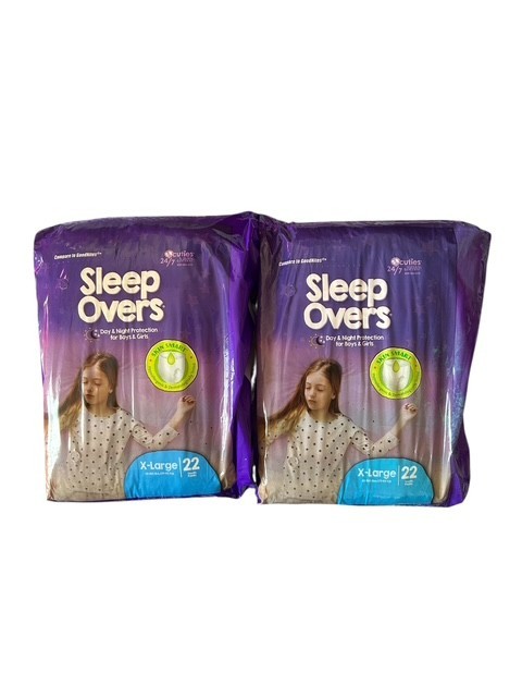 SLEEP OVERS by Cuties XL Youth Underwear (85-140 lbs) 2 Packs of 22 (44 Total)