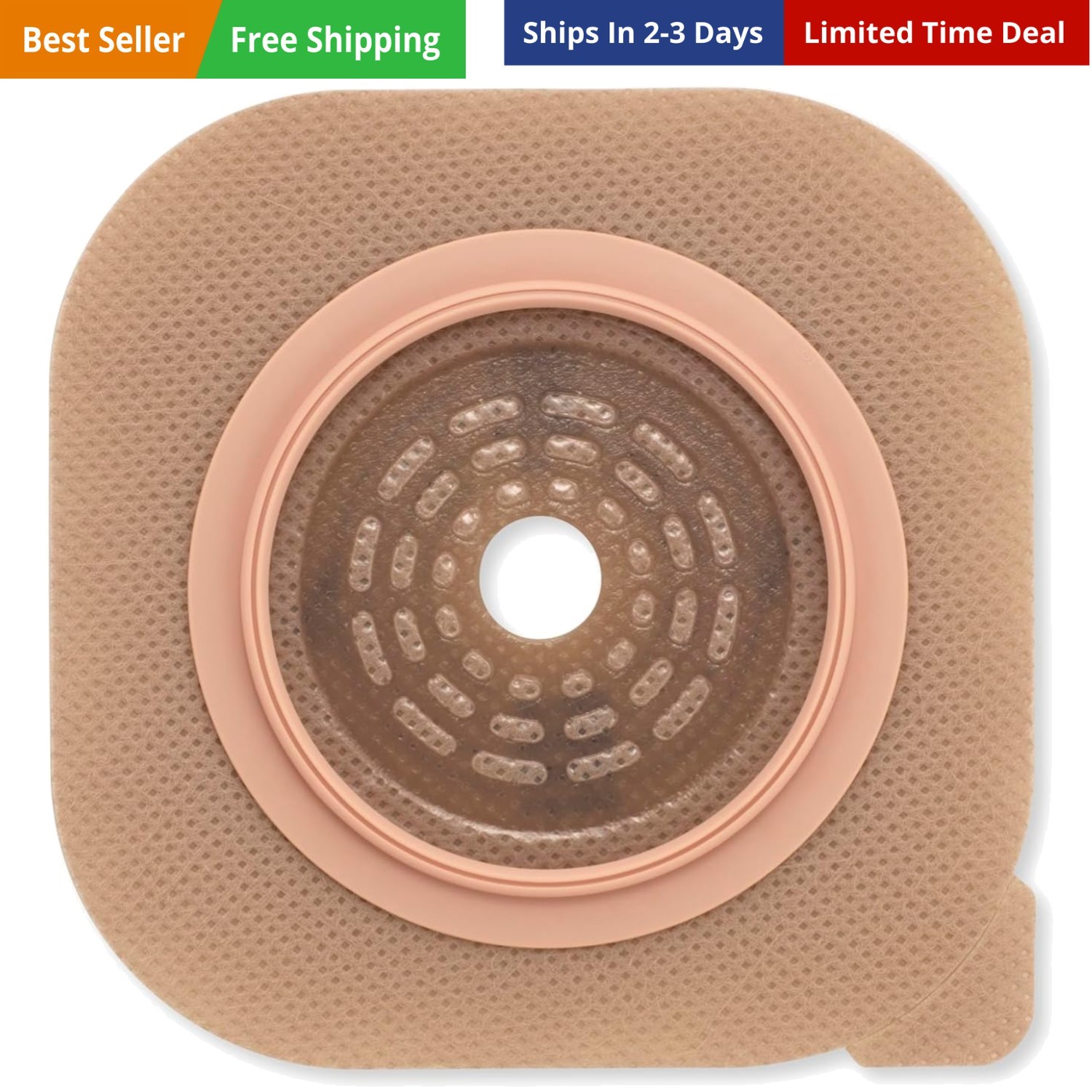 New Image Flat Flexwear Cut to Fit up to 2-¼”, Skin Barrier, Blue Color Code …