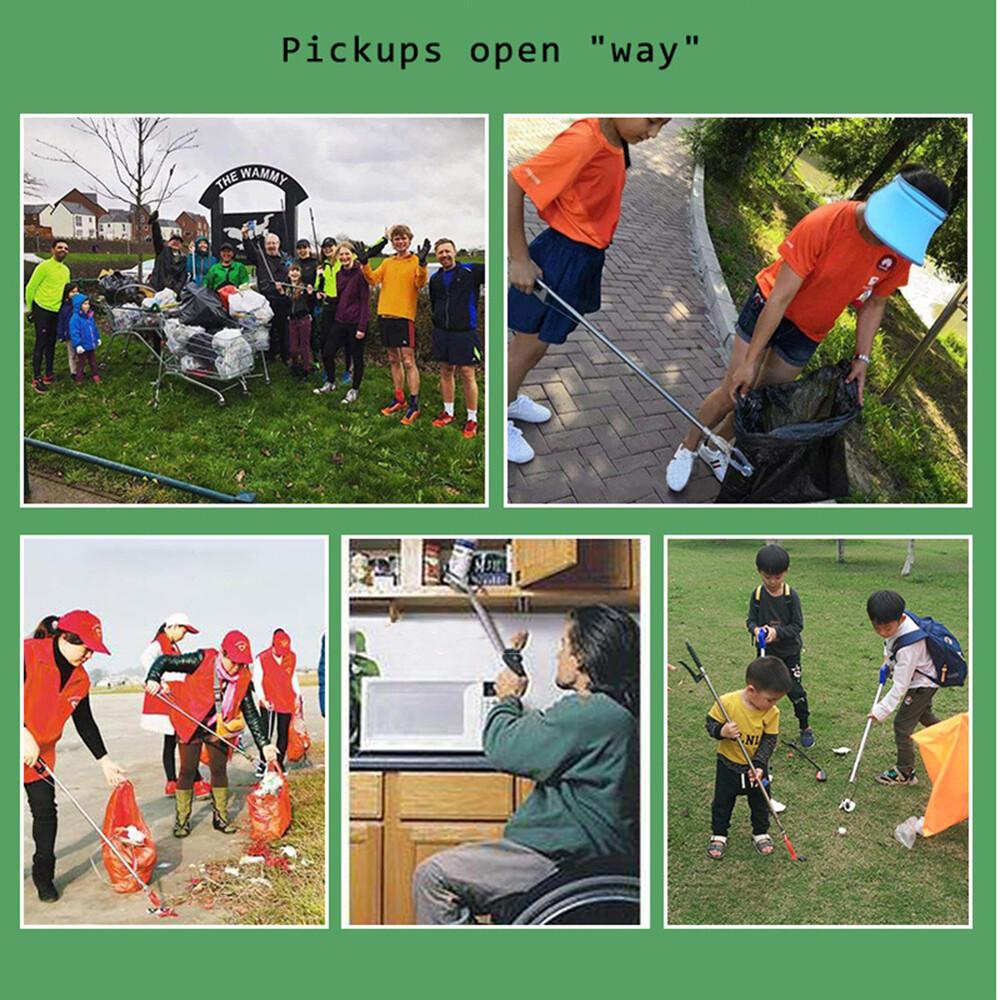 Industrial Grabber Tool Heavy Duty Pick Up Stick Hand Reach Leaf Trash Picker US