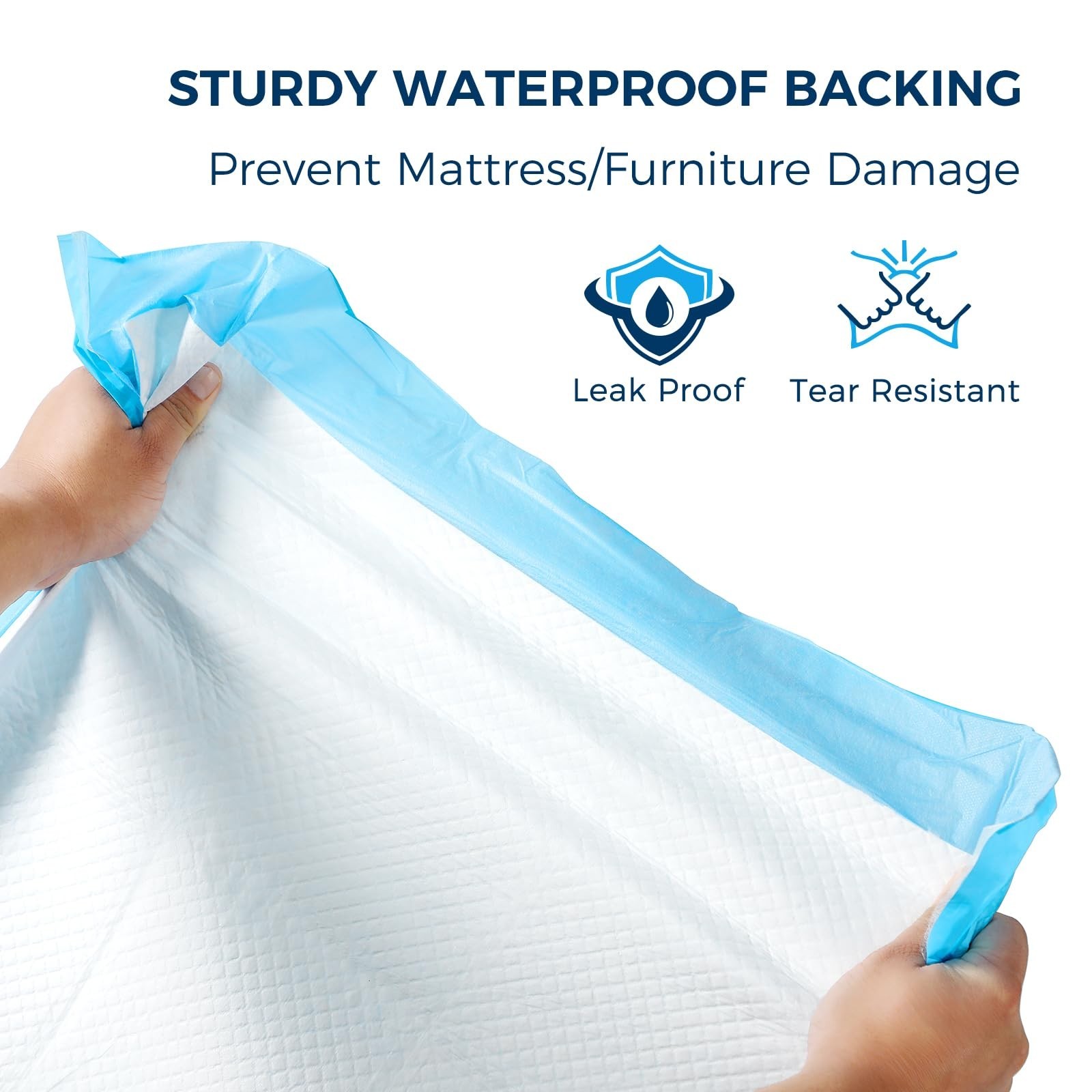 50 Pack Ultra Thick Disposable Bed Pads 30″x36″ – Super Absorbent Leakproof Unde