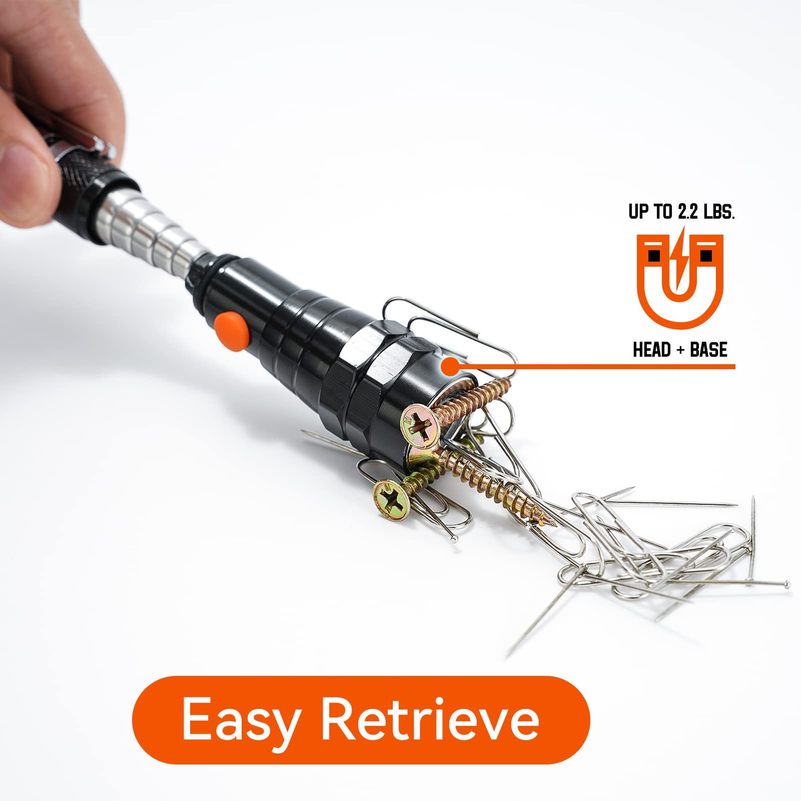 LED Magnetic Pickup Tools, Cool Gadgets Gifts for Him Adults, Telescoping Mag…