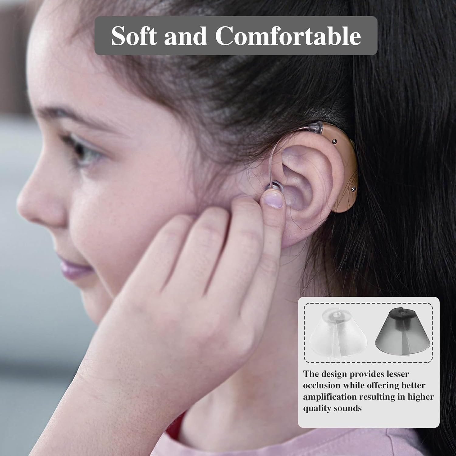 6Counts-Resound Hearing Aid Domes Sure Fit Hearing Aids Tulip Domes for Stand…