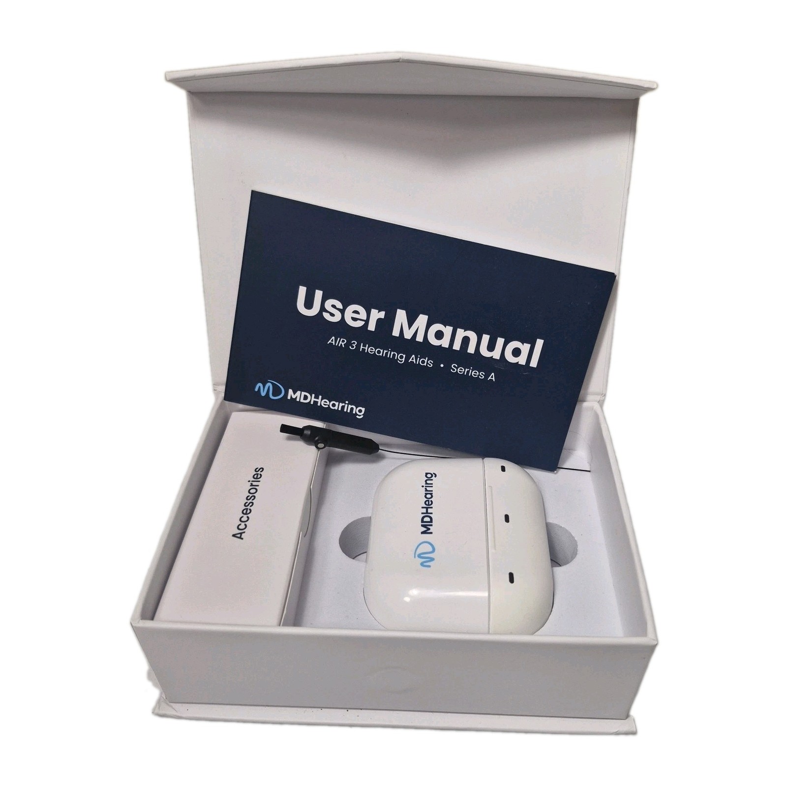 FOR PARTS MD Hearing Air 3 Series A Digital Rechargeable OTC Hearing Aids