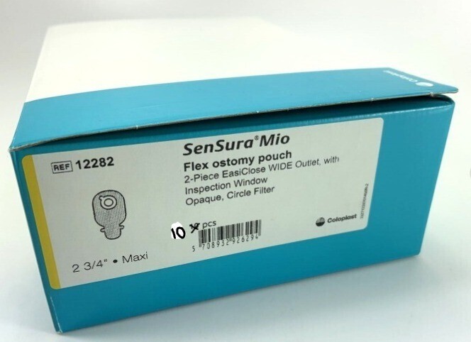 10 COLOPLAST 12282 Mio Flex EasiClose Wide Outlet Drainable Pouch Exp 2027
