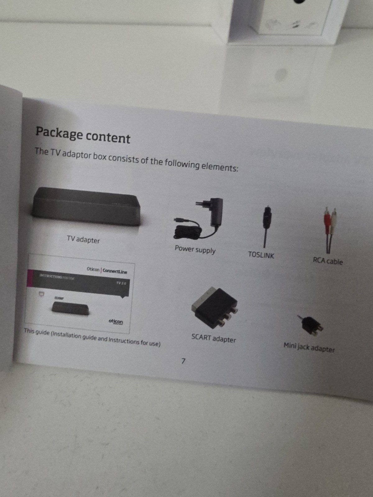 Oticon Connectline TV Adapter 2.0 Digital Hearing Aid Streaming BS-F200 Open Box