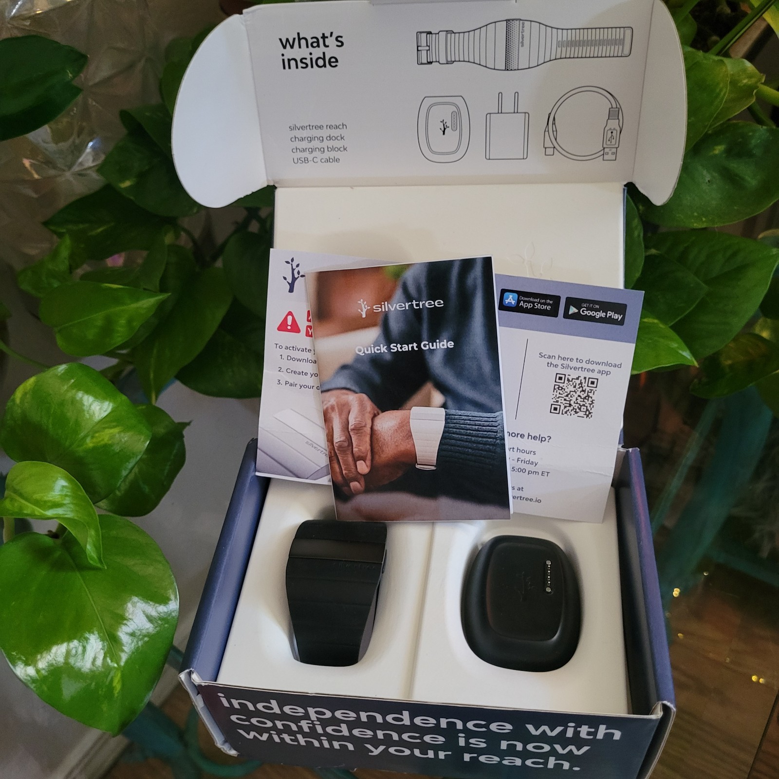 Silvertree Reach Smartband Medical Alert Bracelet GPS Tracker Fall Detection SOS