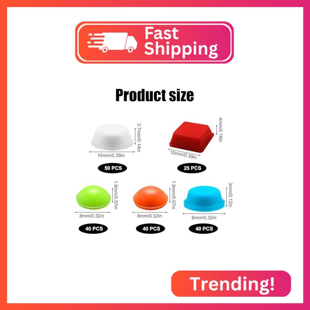 195pcs Bump Dots for Visually Impaired, Silicone Braille Stickers Low Vision Aid