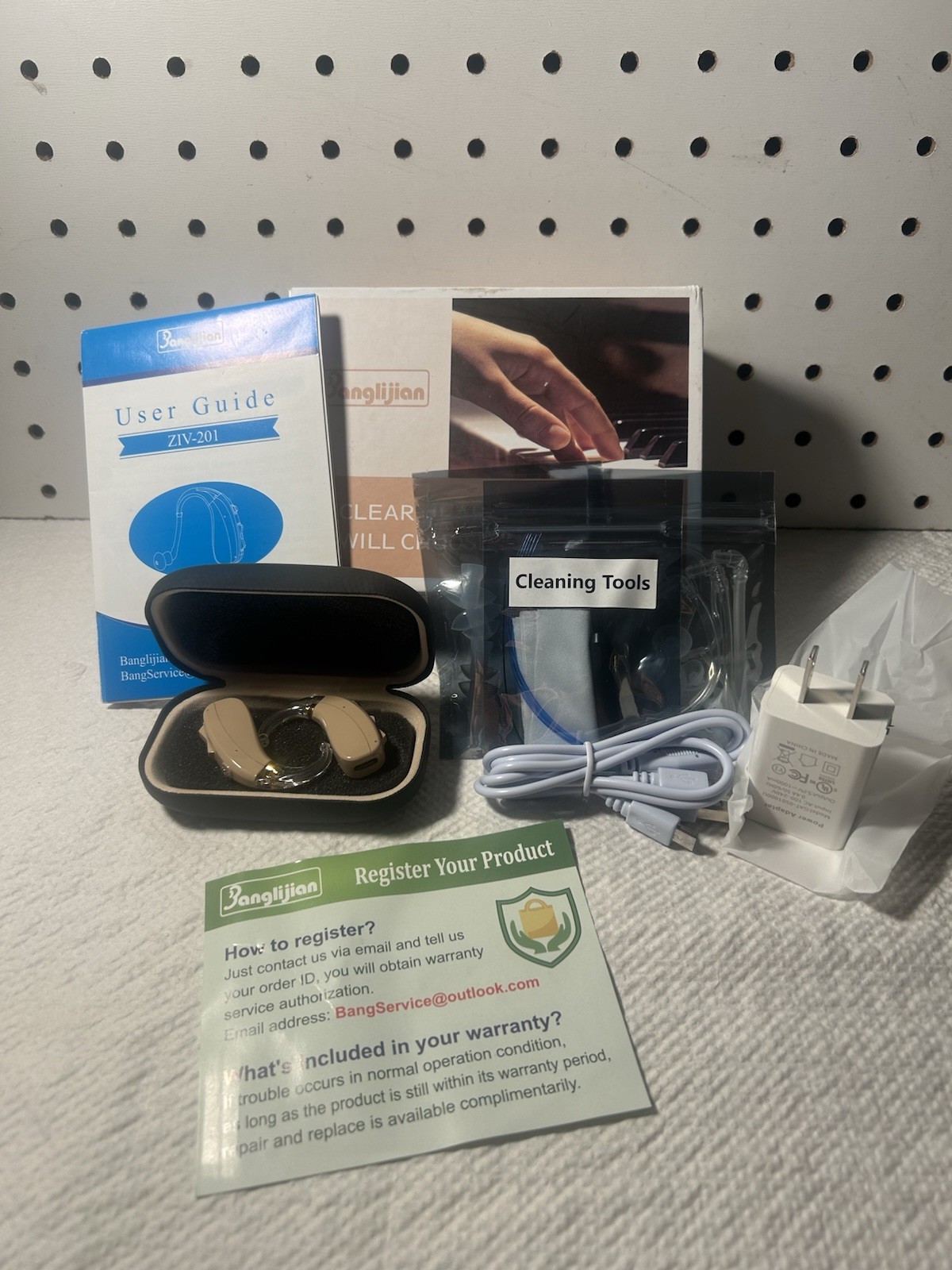 Banglijian Rechargeable Digital Hearing Amplifier – Clear Hearing Series