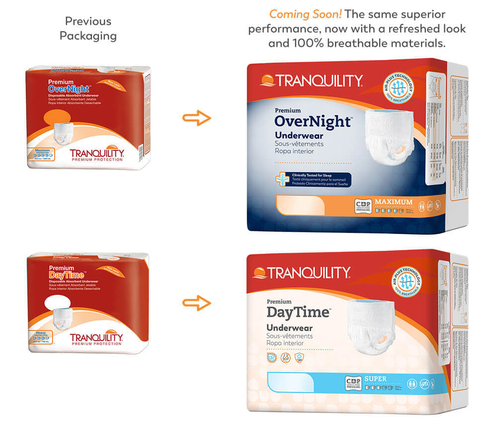 Tranquility Premium OverNight Pull On Underwear 2X-Large 62-80in Pack of 12