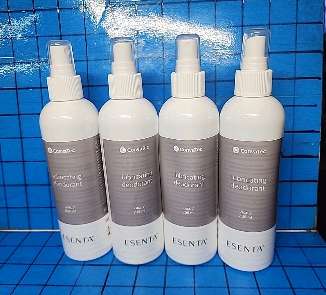 4 CONVATEC 423574 Esenta Lubricating Deodorant Pump Spray 8 fl.oz. NEW exp. 2025