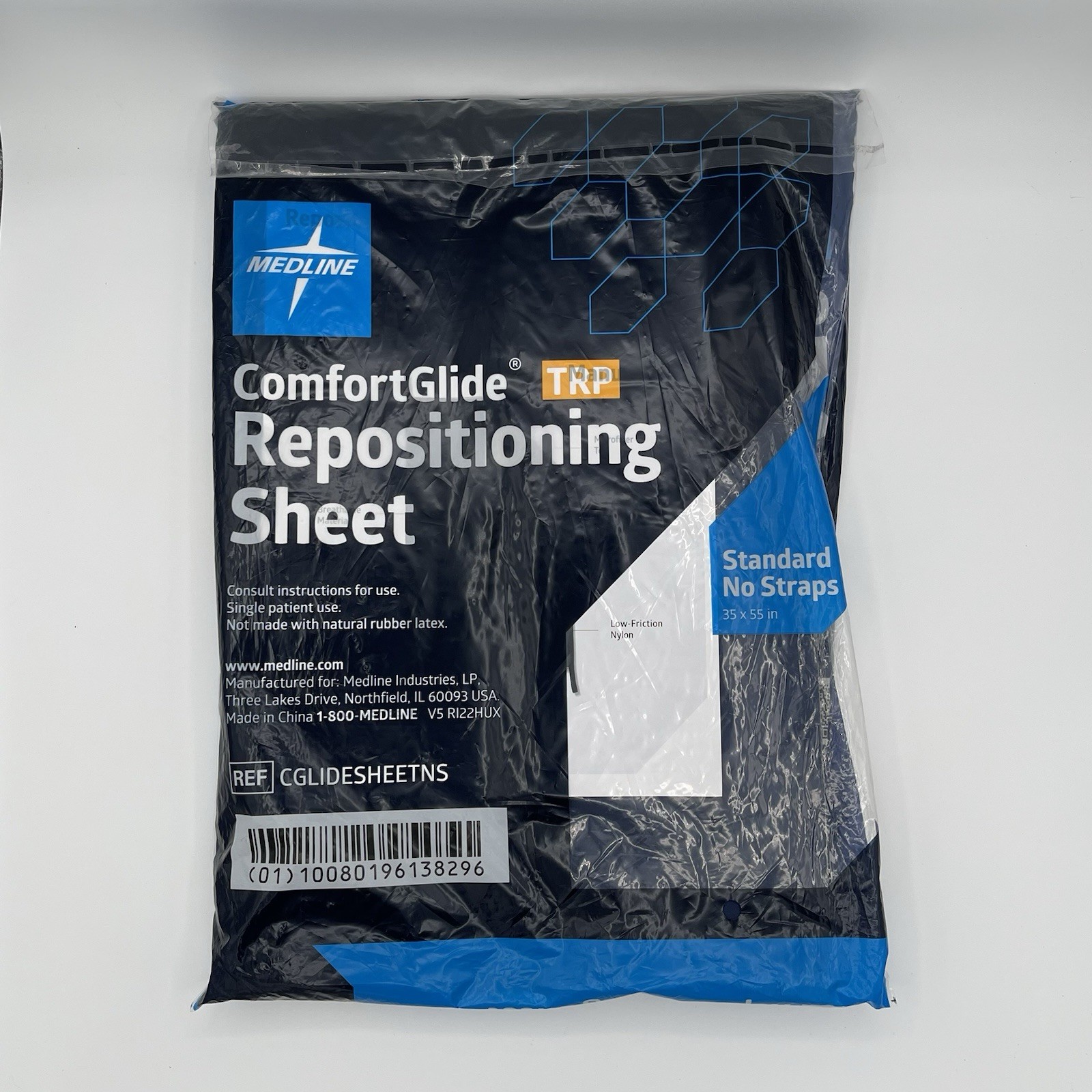 Medline Comfort Glide Repositioning Sheet Standard No Straps New In Bag