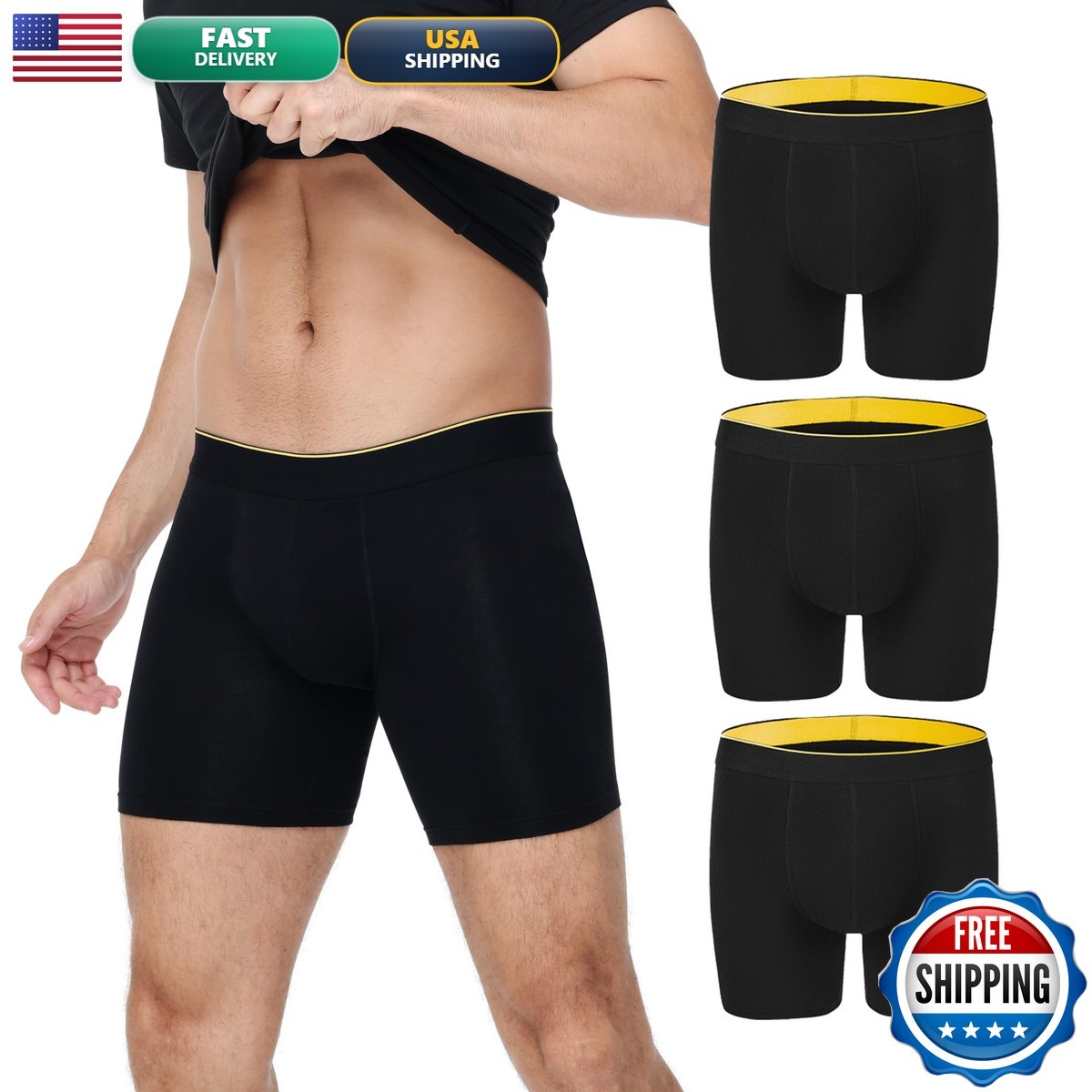 Battewa Full Coverage Incontinence Underwear for Men Overnight 100ml 2XL