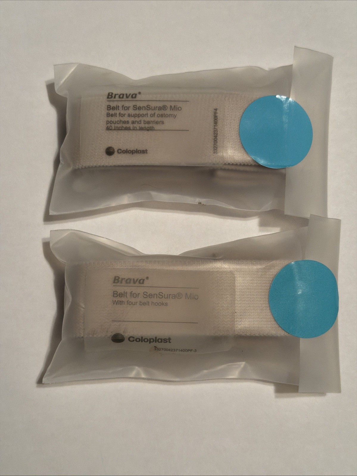 1 Pack Of 4 Coloplast Bravo Belt For Sensors Mio with 4 Belt Hooks #4237