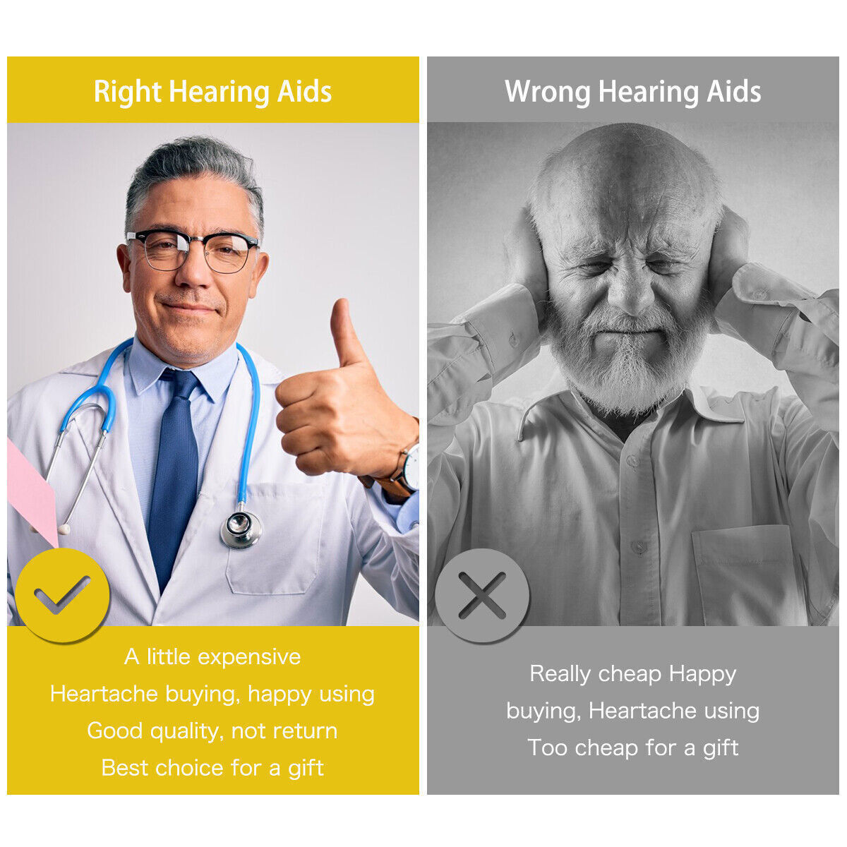 Digital Rechargeable Hearing Aid Adjustable Sound Voice Amplifier Behind Ear