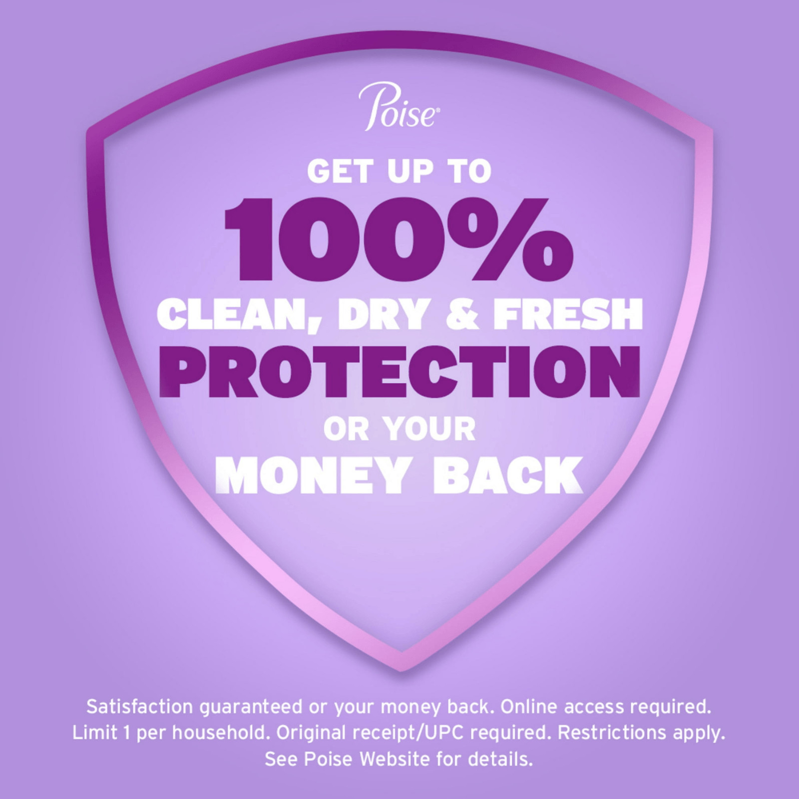 Poise Incontinence Pads for Women 6 Drop Ultimate Absorbency Regular Length, 52