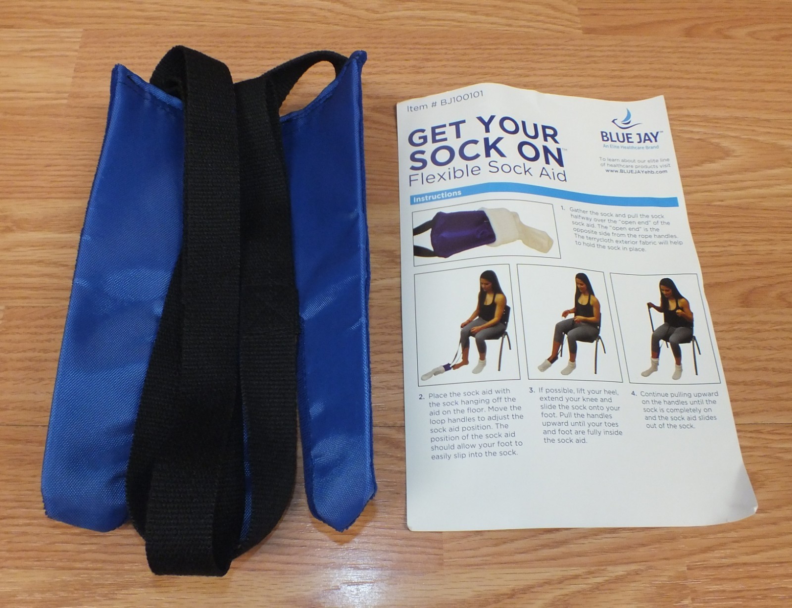 Genuine Blue Jay (BJ100101) Get Your Socks on Flexible Sock Aid **NEW OLD STOCK*