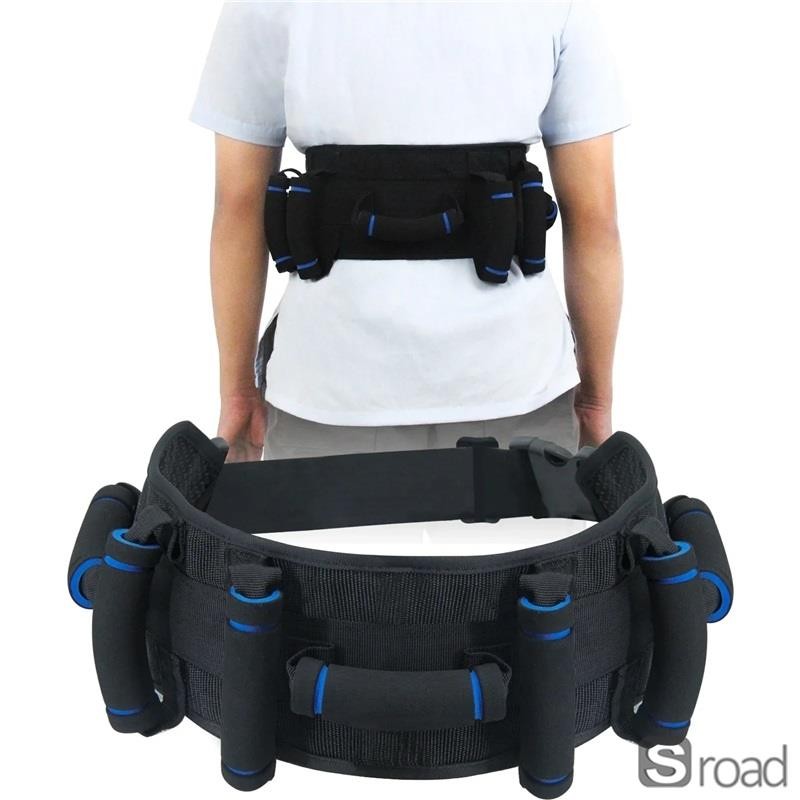 Adjustable Gait Transfer Safety Belt With 7 Handles NonSlip Elderly Mobility Aid