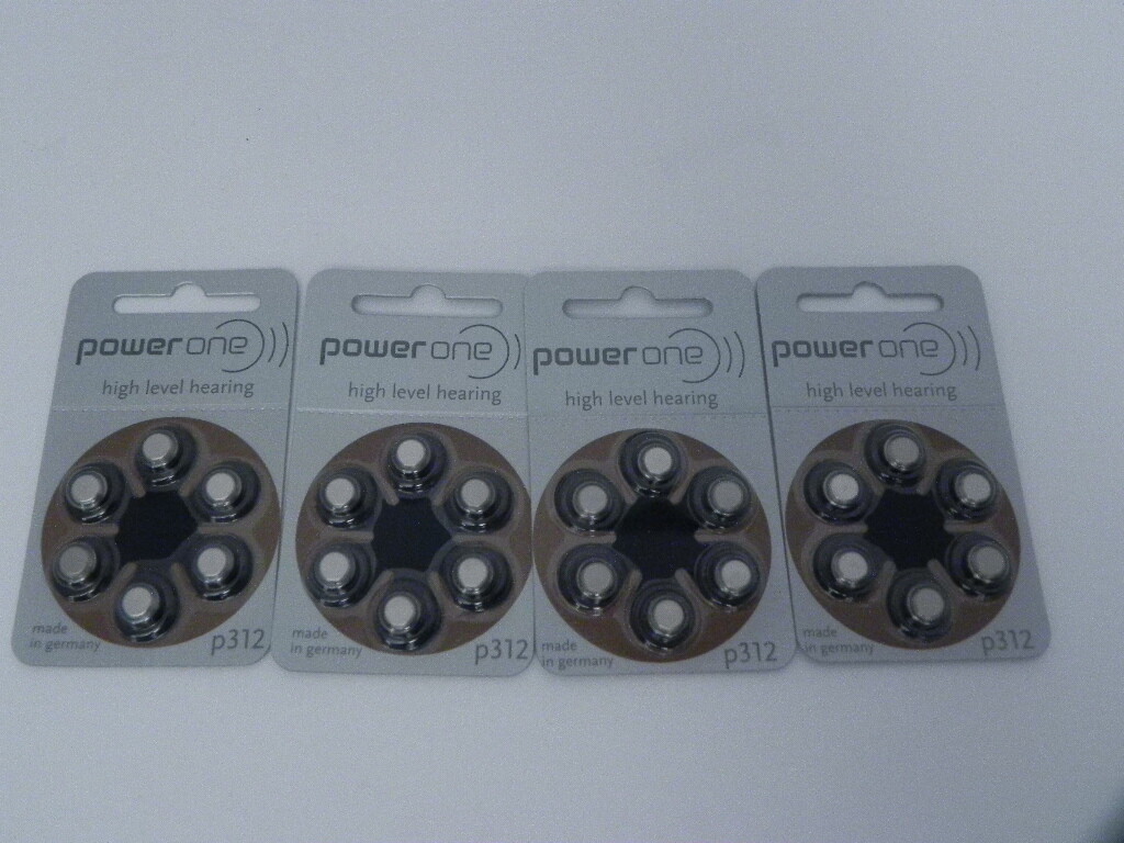 PowerOne Size 312 p312 PR41 1.4V 24 Hearing Aid Batteries 2019