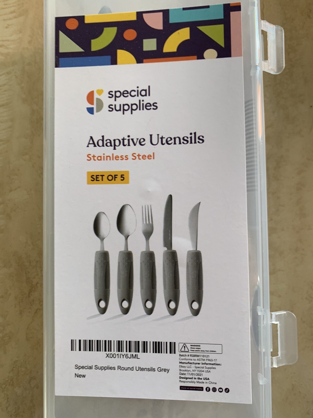 Adaptive Utensils Stainless Steel Knife Fork Spoon Brand New A1