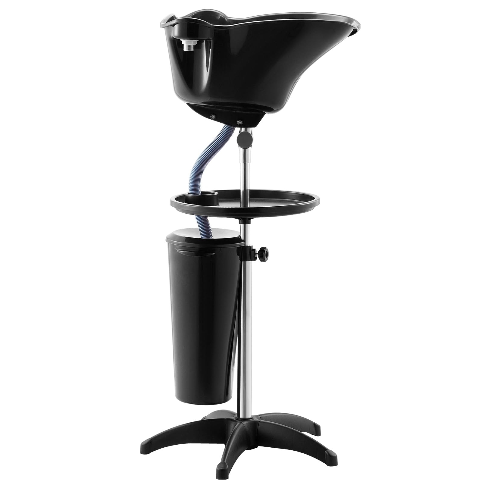 Vevor Portable Shampoo Bowl Deep Shampoo Sink Adjustable Height Angle Washing