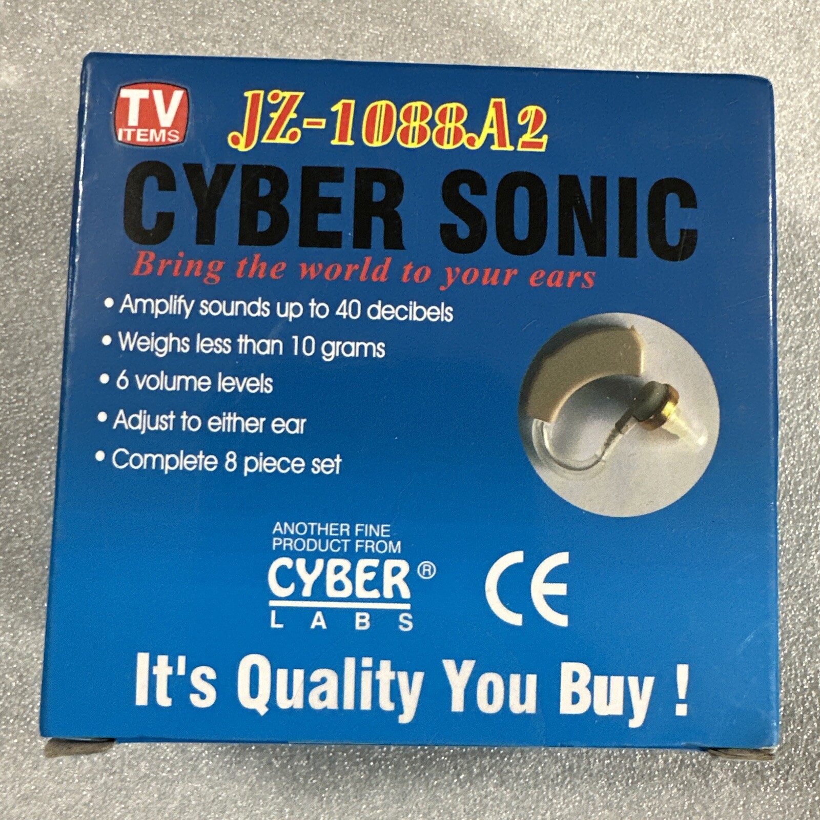 CYBER SONIC Sound Amplifier Hearing Assistance Aid BEHIND the EAR bte Hear Sound