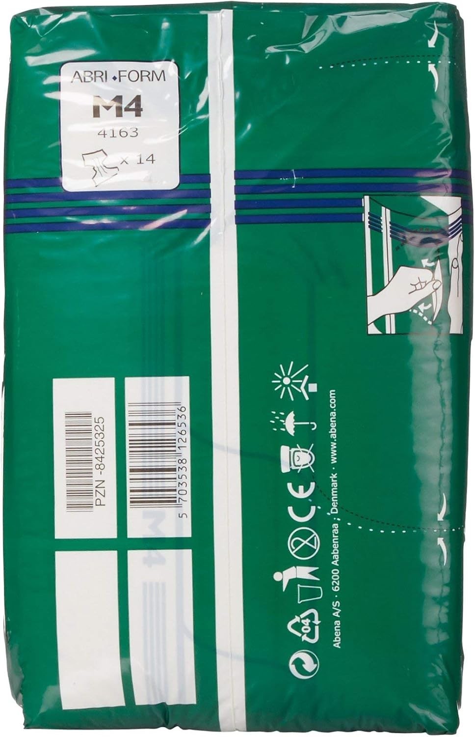 Medium Abri-Form Comfort Diapers – Plastic-Backed, High Absorption, 42 Count