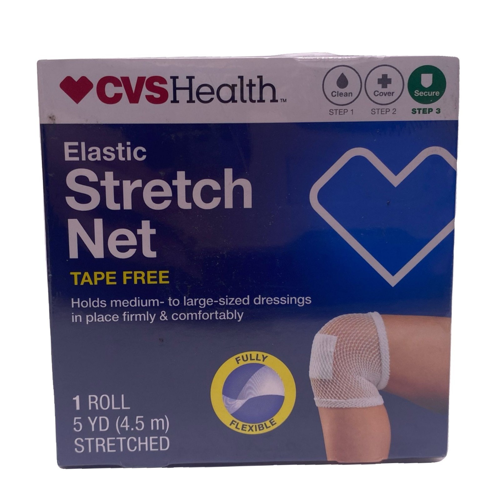 CVS Health Elastic Stretch Net Tape Free 5 YD 1 Roll New