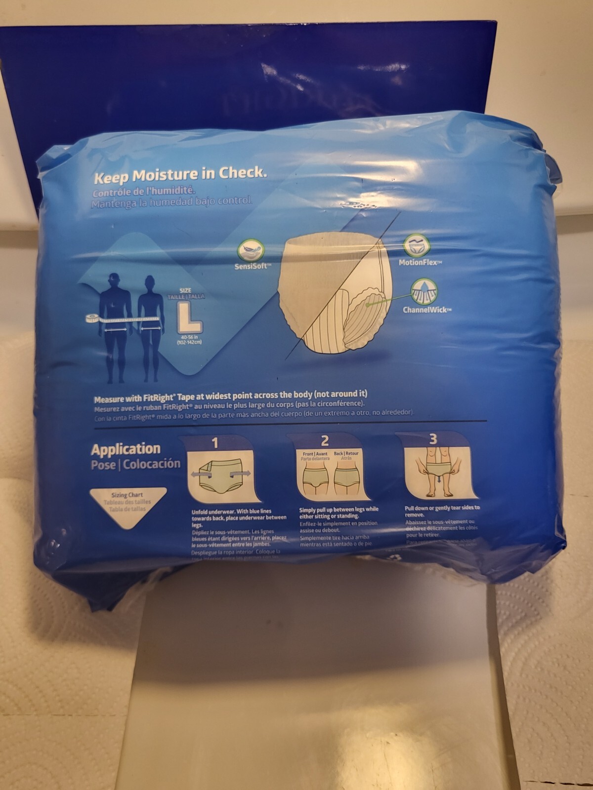 FitRight Super Adult Medium Diapers Incontinence Underwear, Maximum, 20 Count