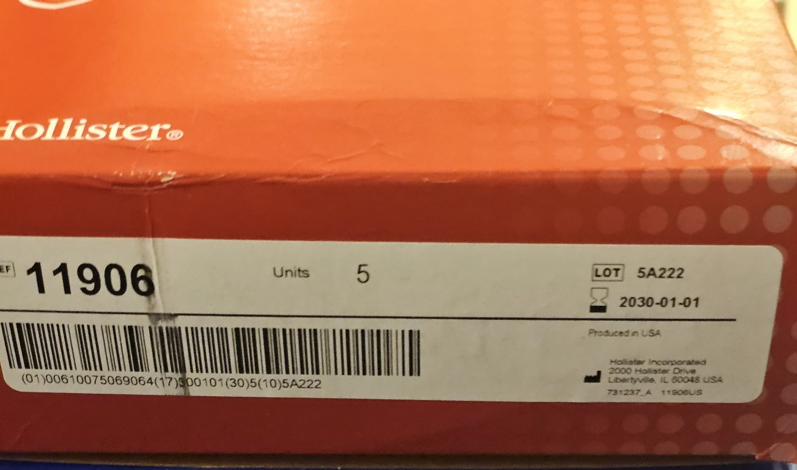 Hollister 11903 New Image 2 Piece Ostomy Barrier 21/4″ X 11/4″ Exp 2030