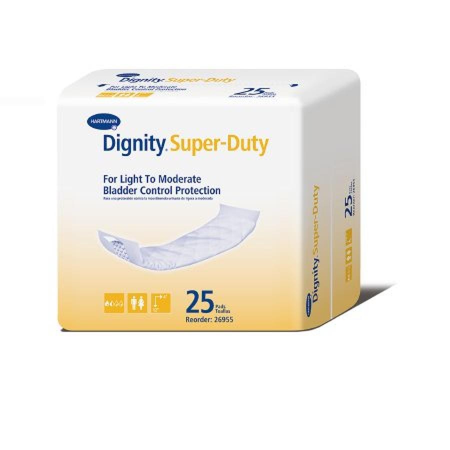 Dignity Super Duty Liners Adult Unisex Disposable Moderate Absorb 12″ Long 25 Ct