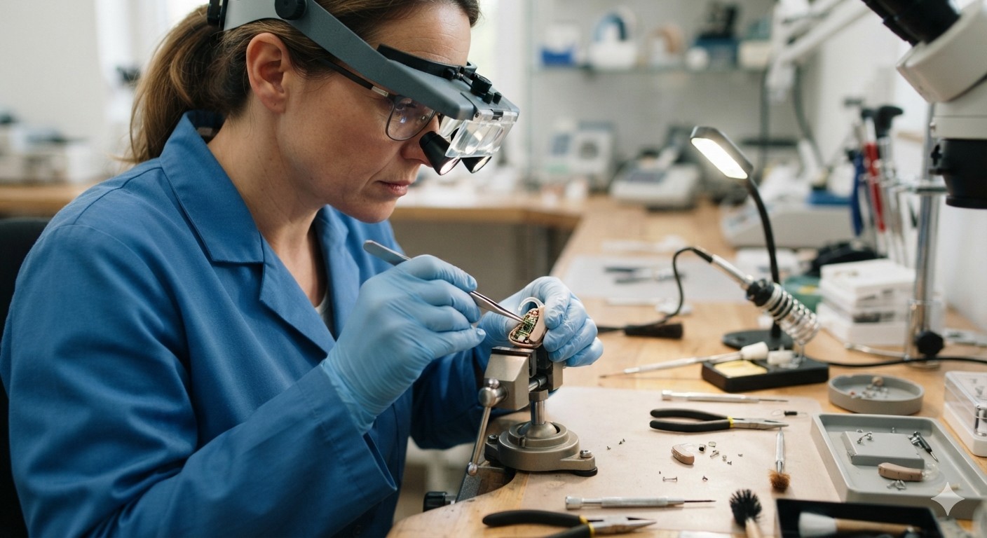 One Hearing Aid Repair. All Makes & Models, Quick Service with 6 month warranty