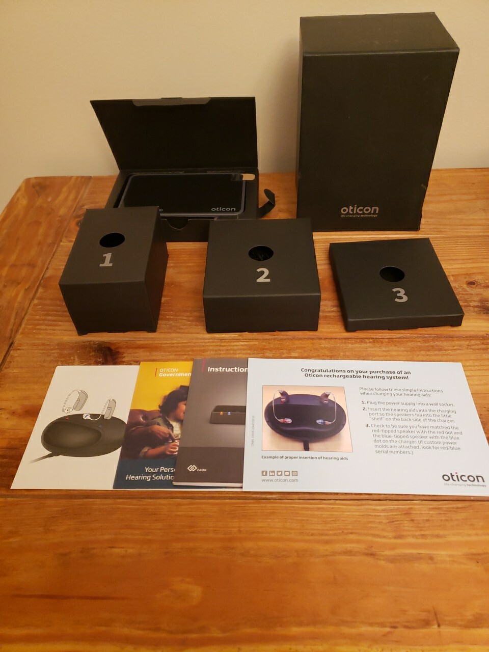 OTICON TV ADAPTER 3.0 TVA3 DOLBY DIGITAL HEARING AID KIT – NEW OPEN BOX – UNUSED
