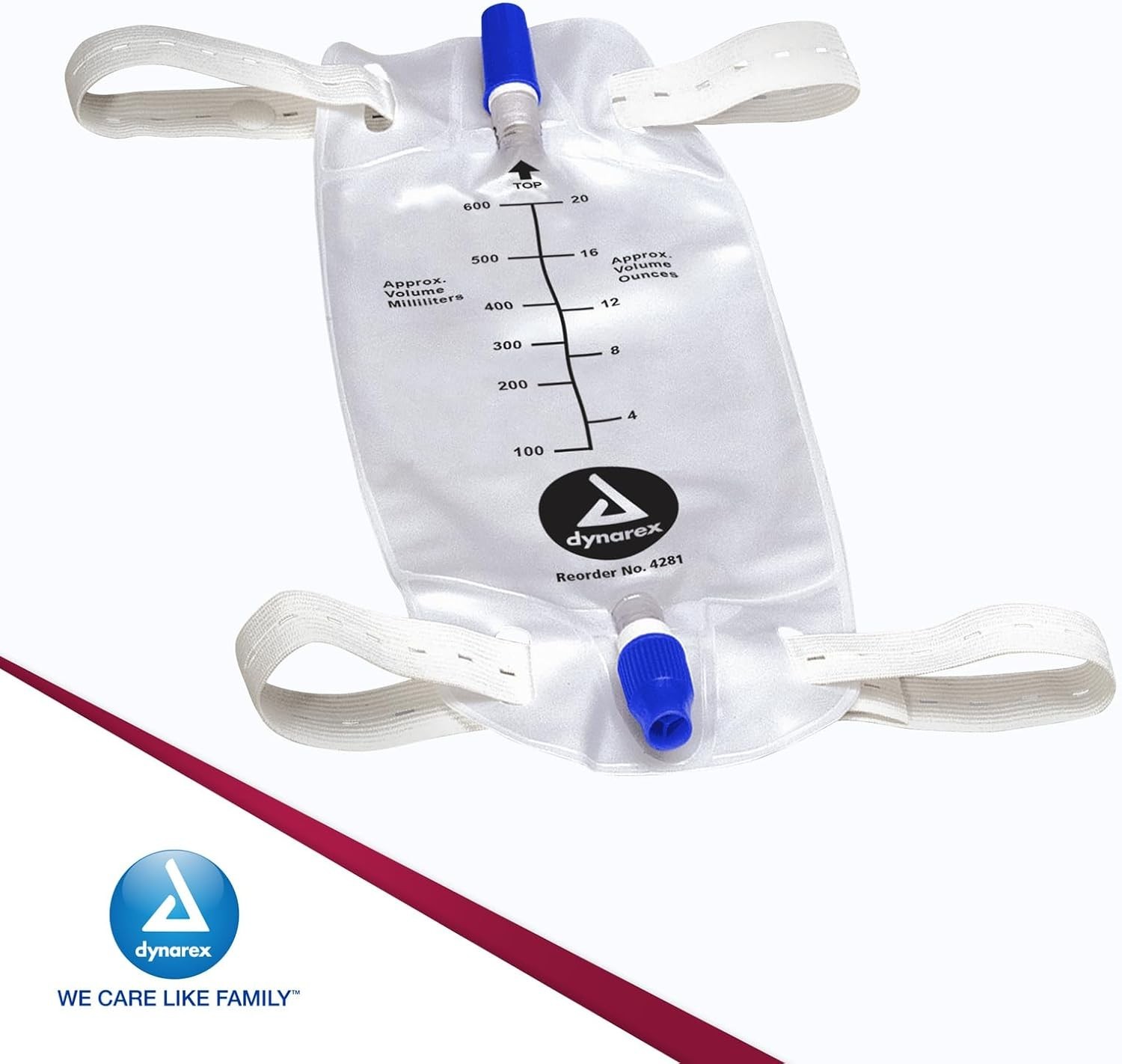 High-Quality Catheter Urinary Leg Bags – 600 ml, 12-Pack with Low Profile Design