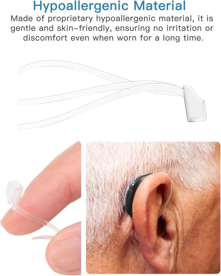 4-Pack Sports Lock for Oticon 85db – Low Touch and Secure Fit for Hearing Aids –