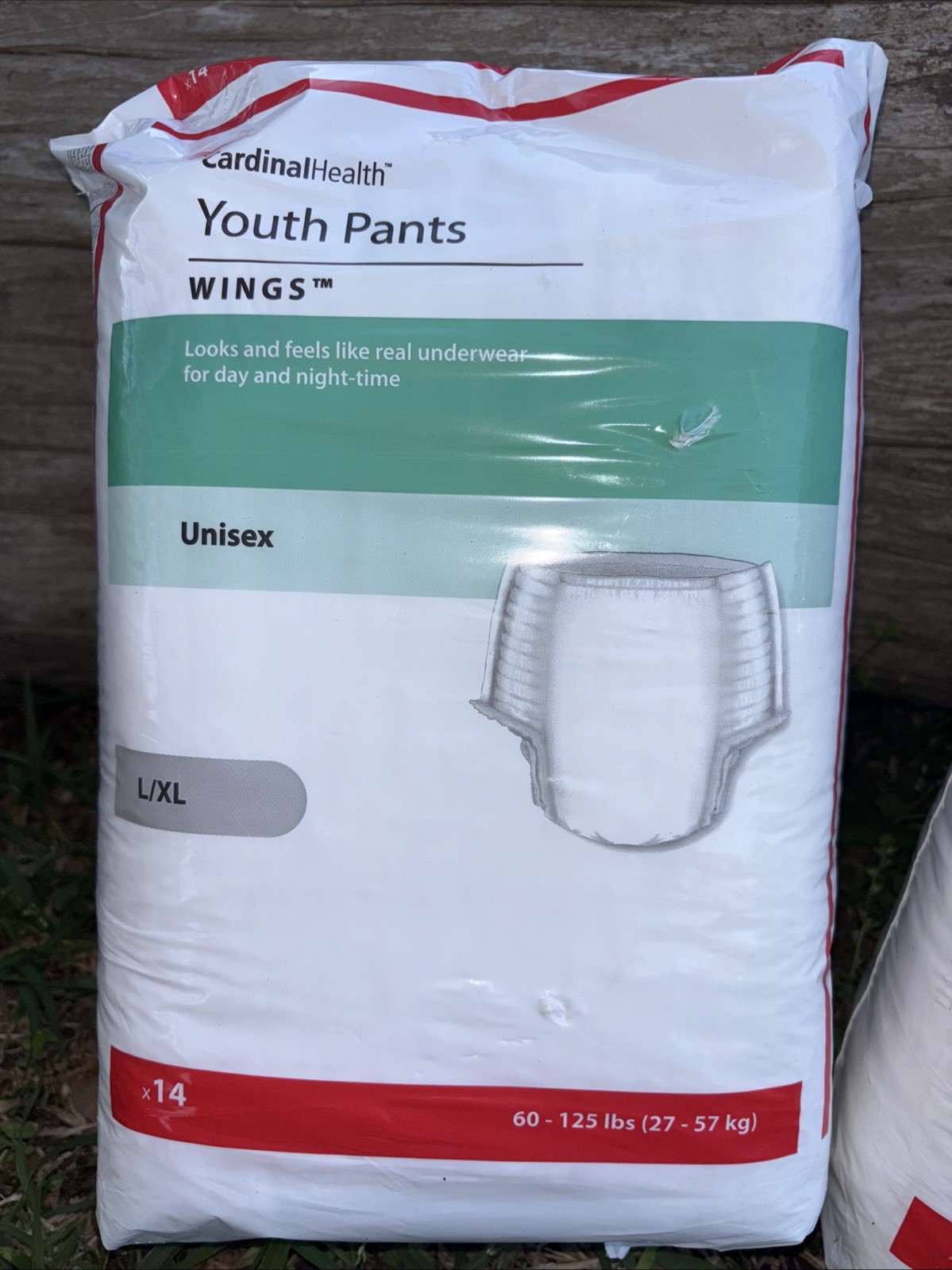 Cardinal Health Youth Pants Wings 2 Packages NIB L/XL 60-125 Lbs 28 Pants Unisex