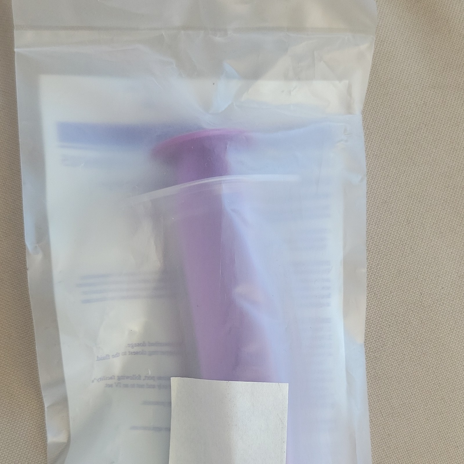 15 AMSino AMSure ENS115 Enteral Feeding Syringe Purple ENFit Sterile Disposable