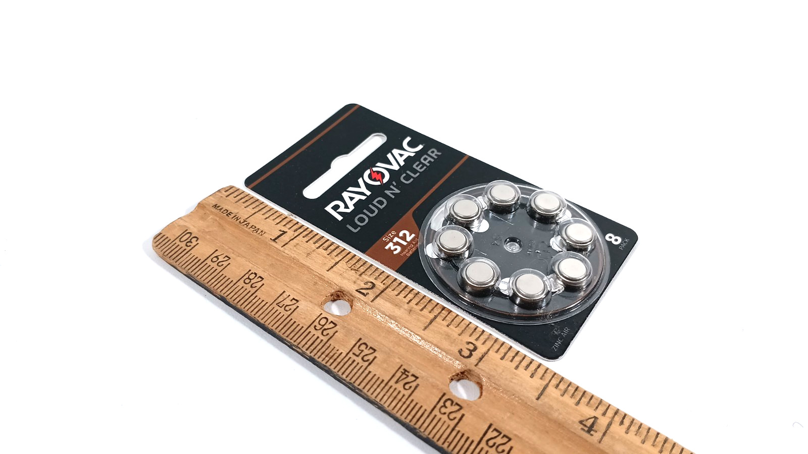 8pk Rayovac Size 312 Loud N Clear Hearing Aid Batteries – Nov 2026