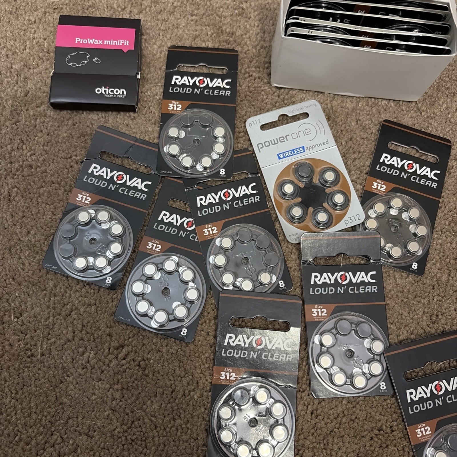 RAYOVAC Loud N’ Clear 312 Hearing Aid Batteries 23 Packs of 8 ea.