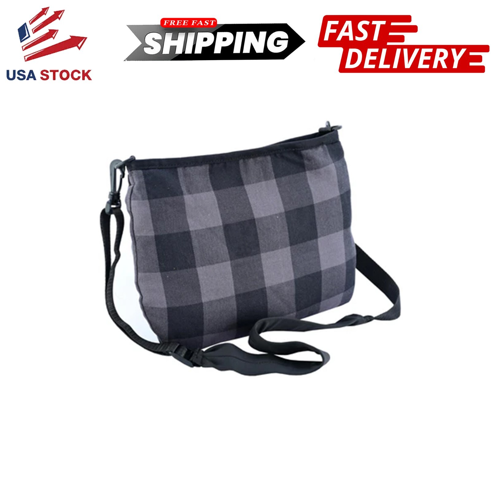 LVAD Flannel Bag Grey – Durable Pouch With Pockets For HeartMate/HeartWare