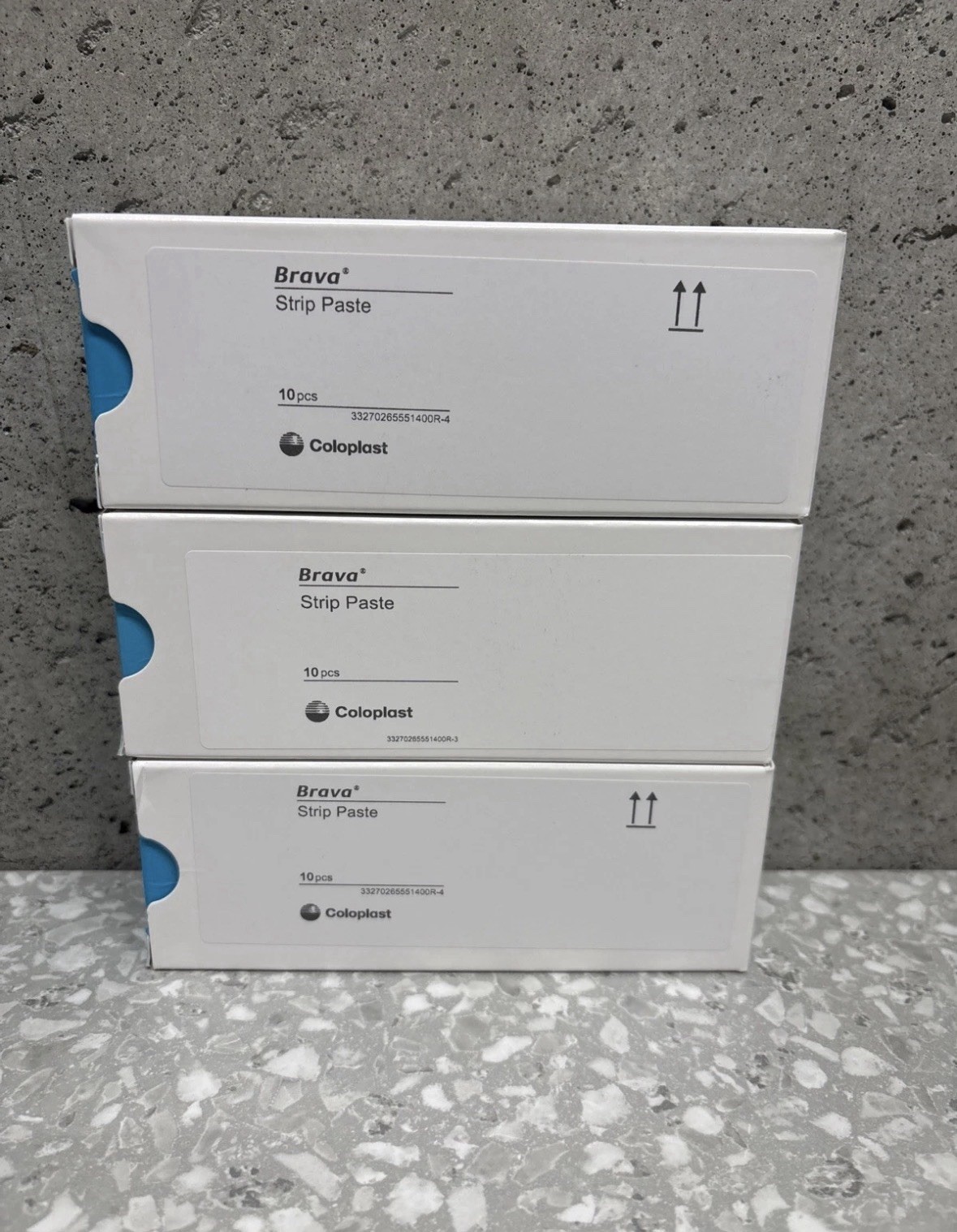 3 Boxes Of 10 Coloplast 26555 Brava Strip Paste Expires 2028 Moldable