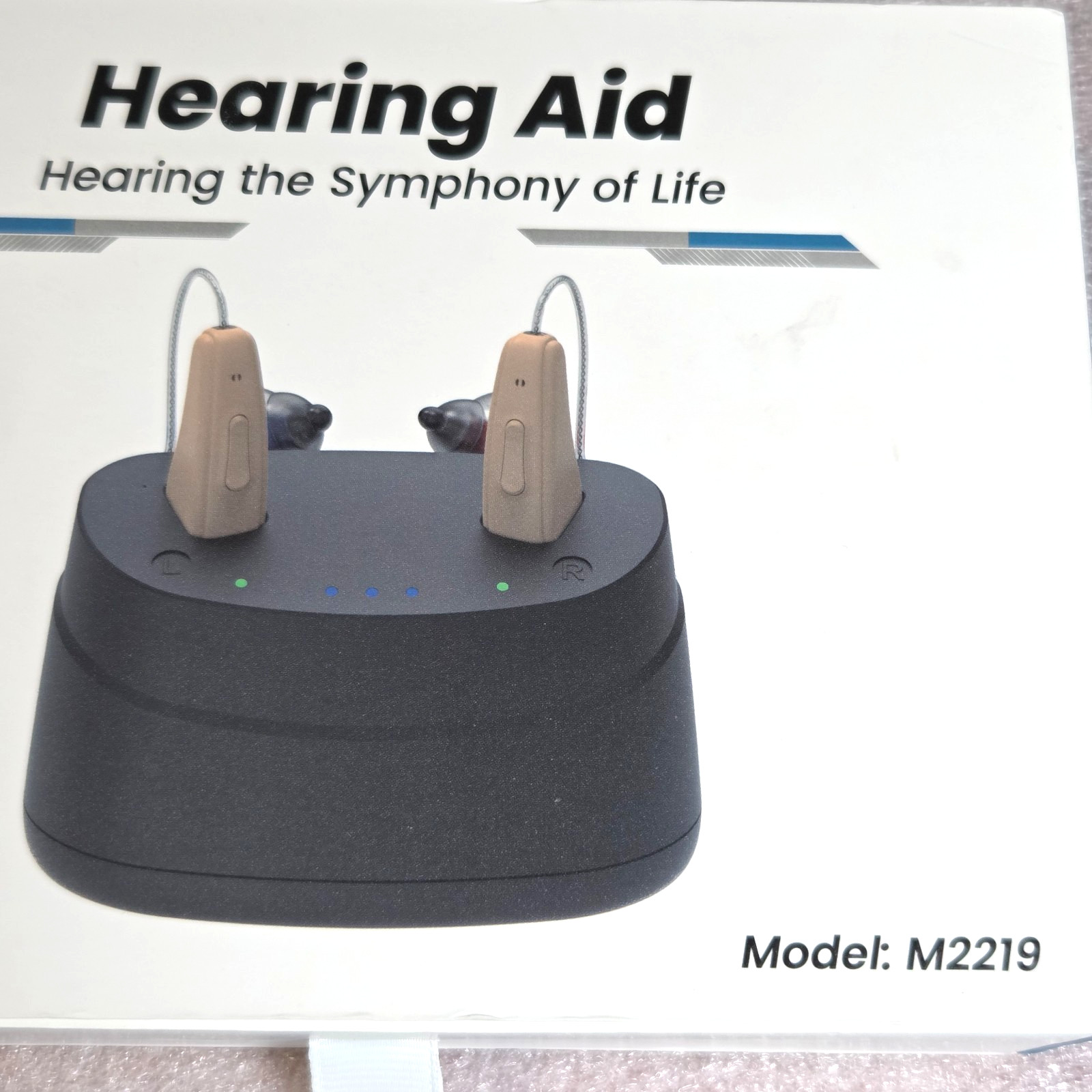 M2219 Hearing Aids Seniors Rechargeable 5-Level Volume OTC Noise Cancel