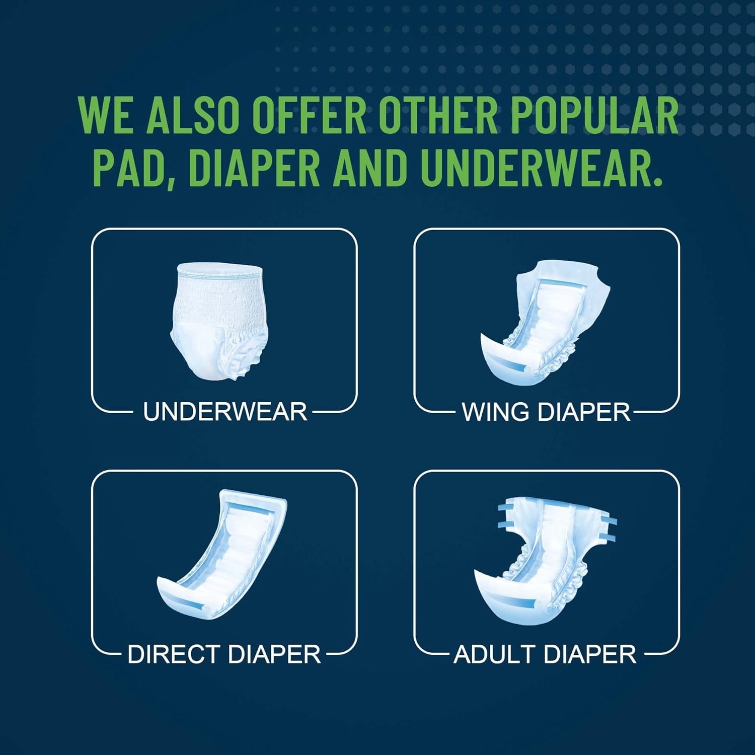New Disposable Underpads XL 30×36 In Super Absorbent Bed Pads 50 Count Blue