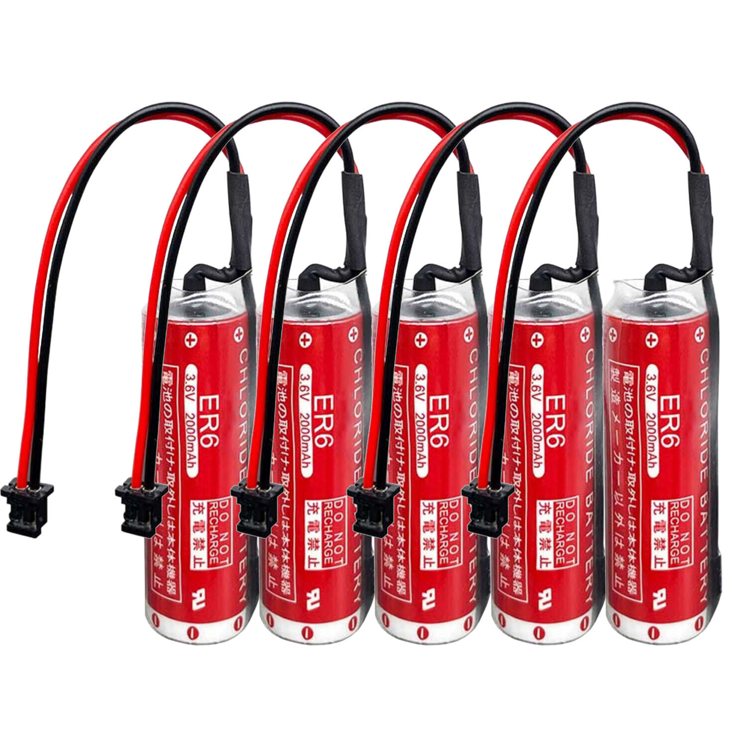 5x ER6/3.6V 2000mAh Battery Replace for ER6 OTC Robot PLC Battery for M70 System
