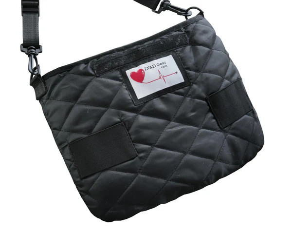 LVAD Flannel Bag Grey – Durable Pouch With Pockets For HeartMate/HeartWare