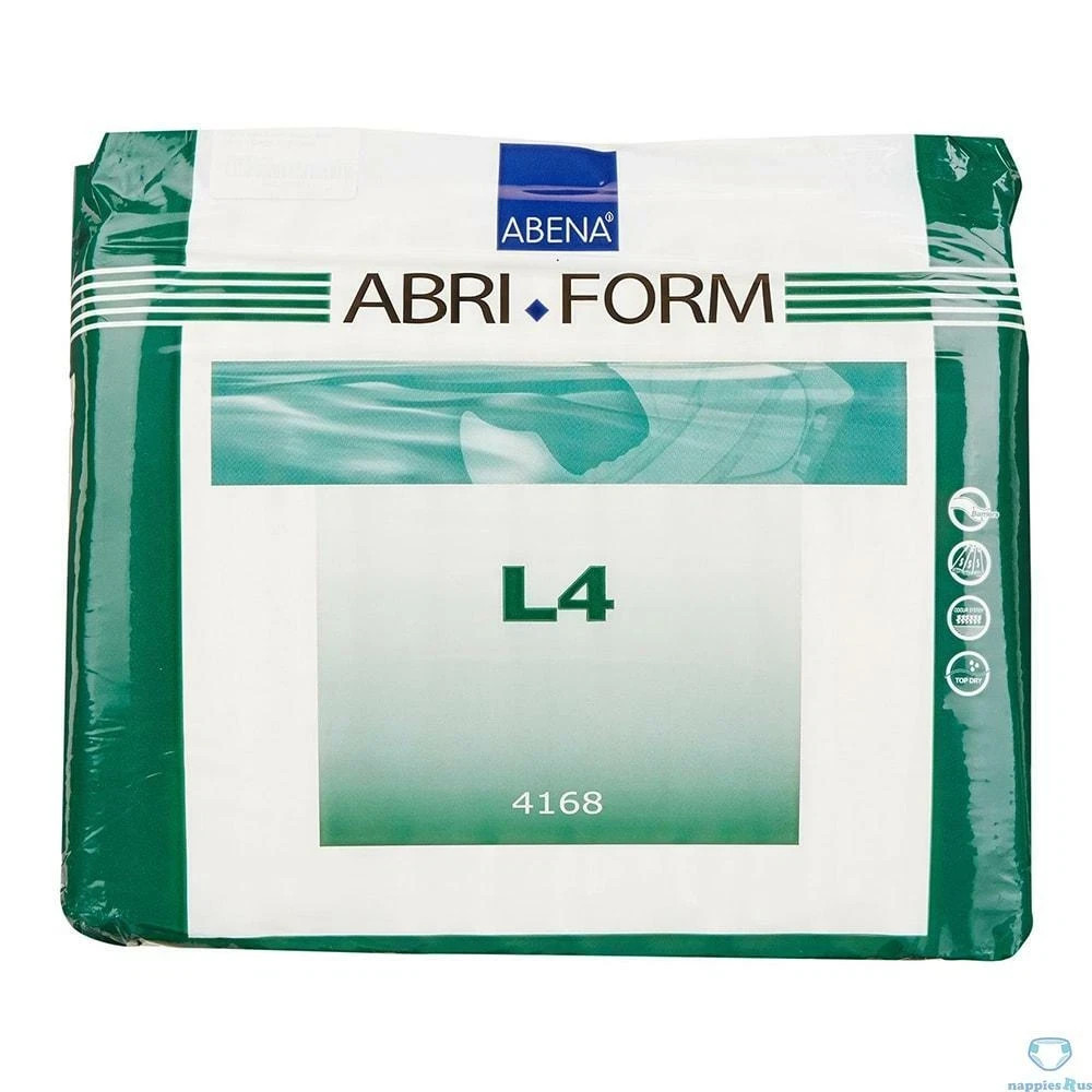 Abena 4168 Abri-form L4 Large Absorbent Adult Brief Diaper Large Pack/12