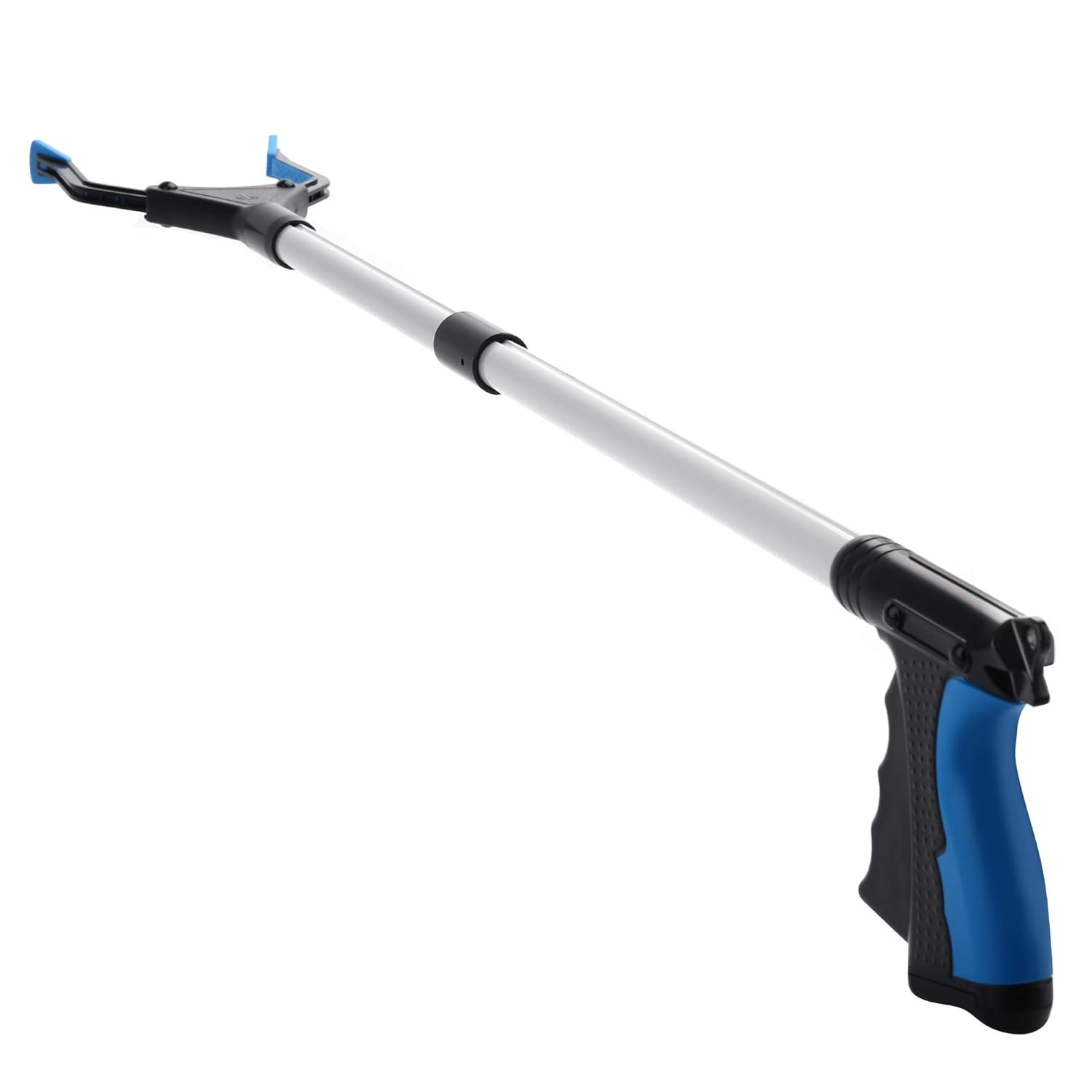 32″ Blue Lightweight Elderly Reach Aid Extra Long Grabber Reacher Tool for
