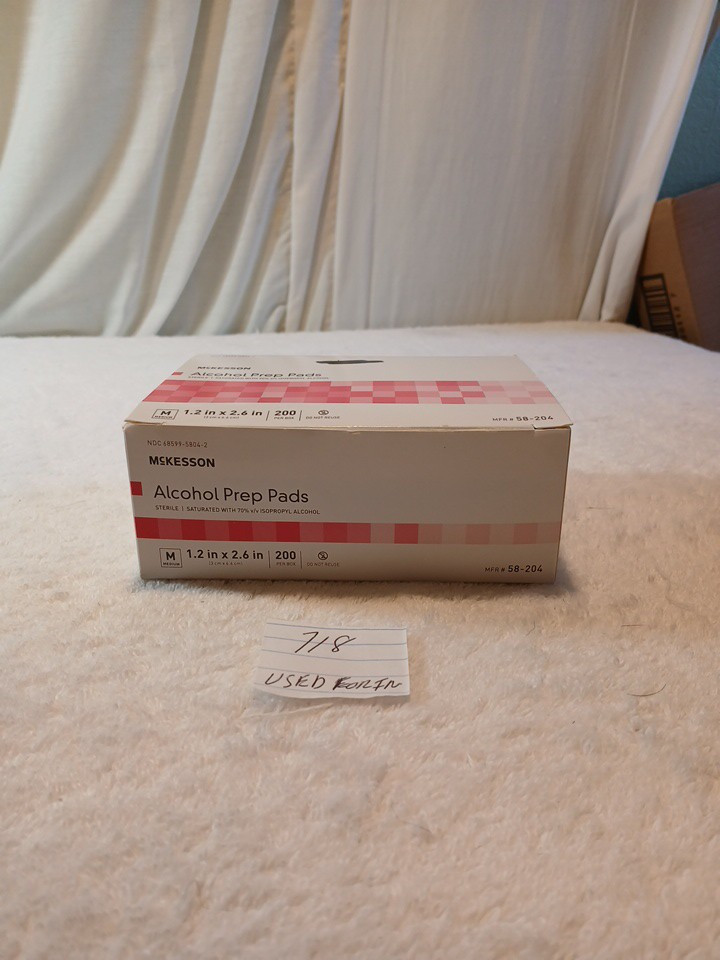 mckesson Prep Pads 1.2 In X 2 .6 In 200 Per Box BRAND NEW EXP DATE 05092027