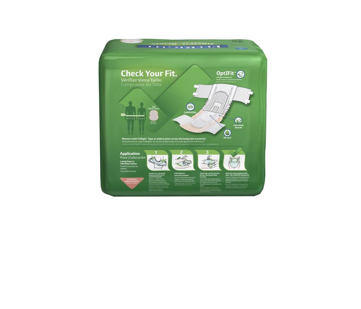FitRight Ultra Small Adult Diapers 20 Count Heavy Absorbency Incontinence Briefs